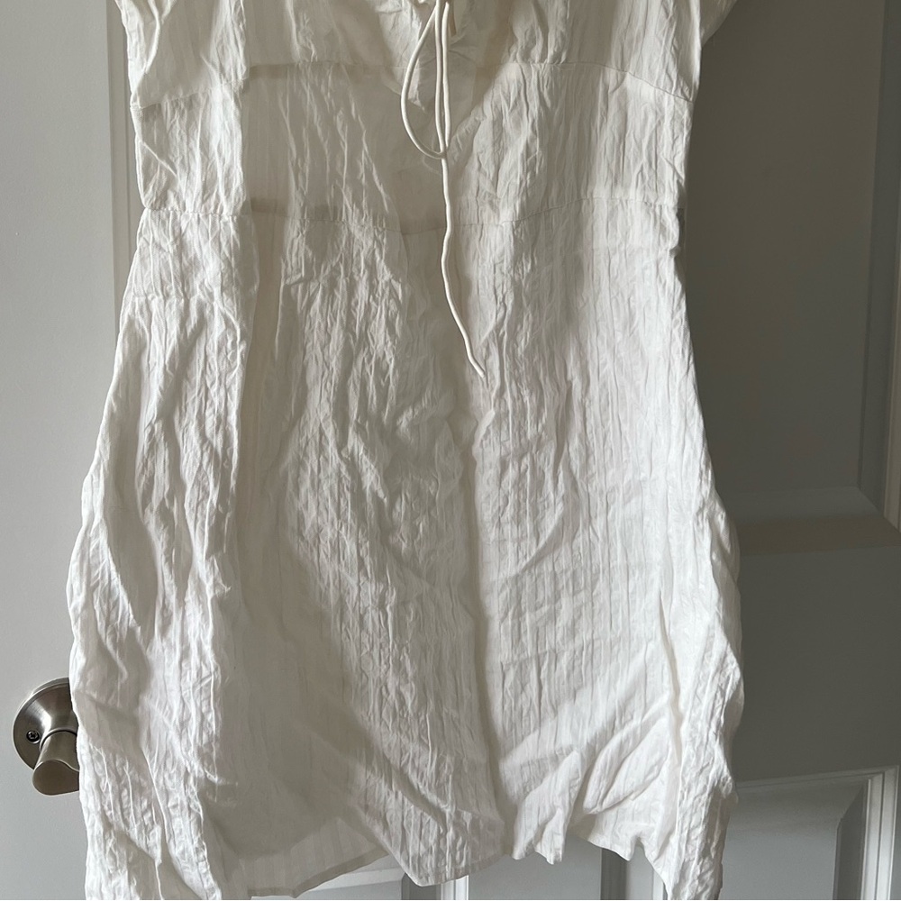White Ruffled Blouse - Picture 3 of 3